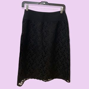 Maud Frizon Paris Black lace skirt